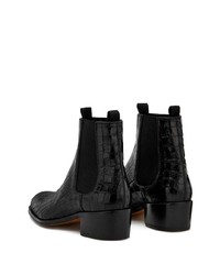 Bottines chelsea en cuir noires Giuseppe Zanotti