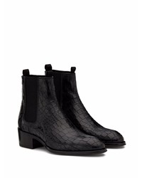 Bottines chelsea en cuir noires Giuseppe Zanotti