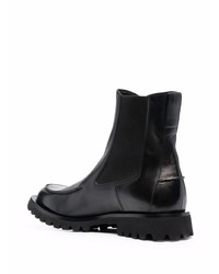 Bottines chelsea en cuir noires Officine Creative