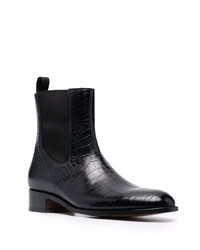 Bottines chelsea en cuir noires Tom Ford