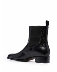 Bottines chelsea en cuir noires Tom Ford