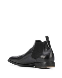 Bottines chelsea en cuir noires Officine Creative