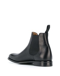 Bottines chelsea en cuir noires Church's