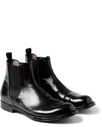 Bottines chelsea en cuir noires Officine Creative