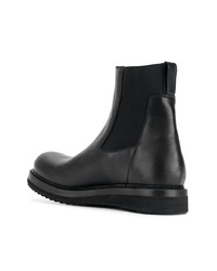 Bottines chelsea en cuir noires Rick Owens