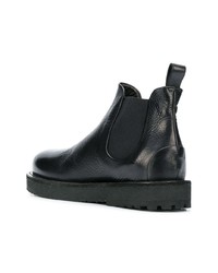 Bottines chelsea en cuir noires Marsèll