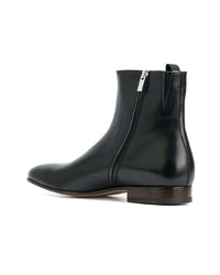 Bottines chelsea en cuir noires Alexander McQueen