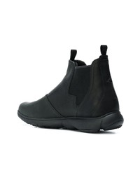 Bottines chelsea en cuir noires Geox