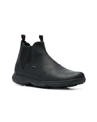 Bottines chelsea en cuir noires Geox