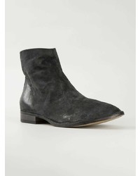 Bottines chelsea en cuir noires Marsèll