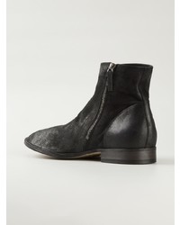 Bottines chelsea en cuir noires Marsèll