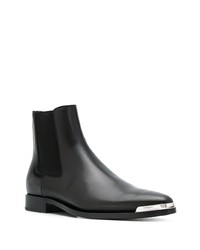 Bottines chelsea en cuir noires Givenchy