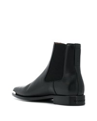 Bottines chelsea en cuir noires Givenchy