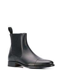 Bottines chelsea en cuir noires Scarosso