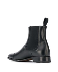 Bottines chelsea en cuir noires Scarosso