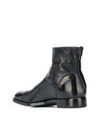 Bottines chelsea en cuir noires Alberto Fasciani