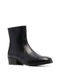 Bottines chelsea en cuir noires Lemaire