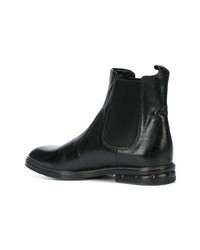 Bottines chelsea en cuir noires Moma