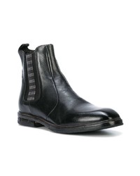 Bottines chelsea en cuir noires Moma