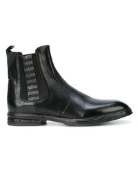 Bottines chelsea en cuir noires Moma