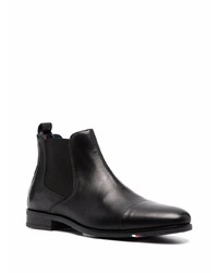 Bottines chelsea en cuir noires Tommy Hilfiger