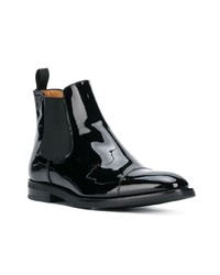 Bottines chelsea en cuir noires Church's