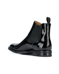 Bottines chelsea en cuir noires Church's