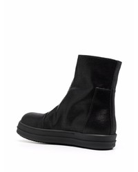 Bottines chelsea en cuir noires Rick Owens DRKSHDW