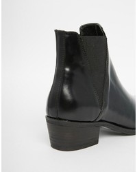 Bottines chelsea en cuir noires Steve Madden