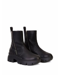 Bottines chelsea en cuir noires Giuseppe Zanotti