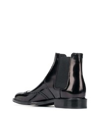 Bottines chelsea en cuir noires Saint Laurent