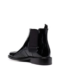 Bottines chelsea en cuir noires Saint Laurent