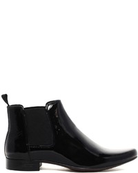 Bottines chelsea en cuir noires Asos