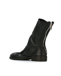 Bottines chelsea en cuir noires Guidi