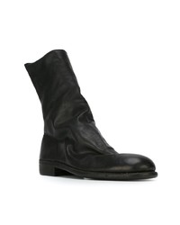 Bottines chelsea en cuir noires Guidi