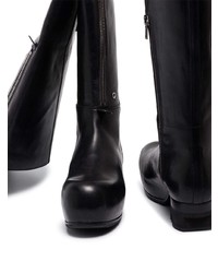 Bottines chelsea en cuir noires Rick Owens