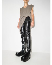 Bottines chelsea en cuir noires Rick Owens