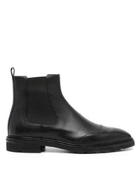 Bottines chelsea en cuir noires Bally