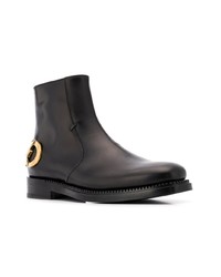 Bottines chelsea en cuir noires Salvatore Ferragamo