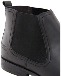 Bottines chelsea en cuir noires