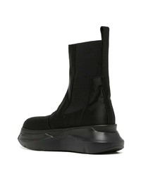 Bottines chelsea en cuir noires Rick Owens DRKSHDW