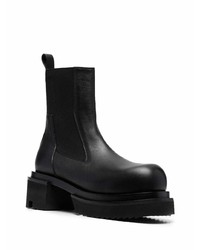 Bottines chelsea en cuir noires Rick Owens