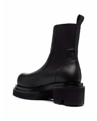 Bottines chelsea en cuir noires Rick Owens