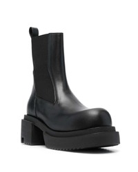 Bottines chelsea en cuir noires Rick Owens