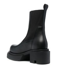 Bottines chelsea en cuir noires Rick Owens