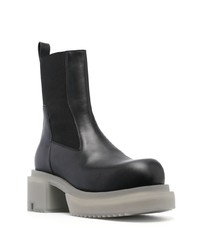 Bottines chelsea en cuir noires Rick Owens