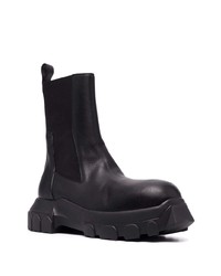 Bottines chelsea en cuir noires Rick Owens