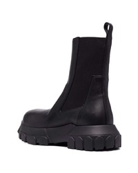 Bottines chelsea en cuir noires Rick Owens