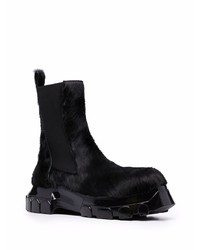 Bottines chelsea en cuir noires Rick Owens