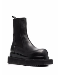 Bottines chelsea en cuir noires Rick Owens